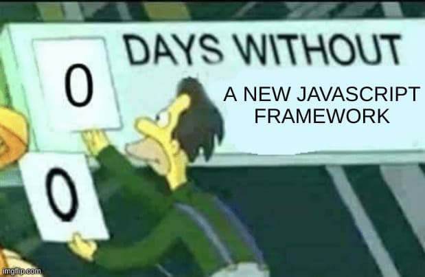 New js framework meme